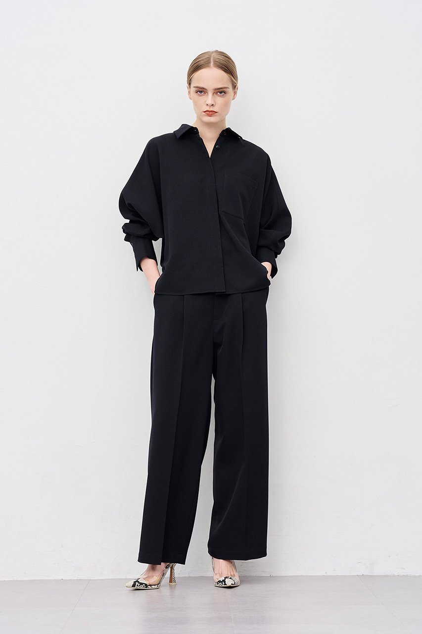 【アンクレイヴ/uncrave】のウォッシャブルウールライクツイル ドルマンシャツ 人気、トレンドファッション・服の通販 founy(ファニー) 　ファッション　Fashion　レディースファッション　Fashion for Women　トップス・カットソー　Cut & Sew Tops　シャツ・ブラウス・オフィスカジュアル　Elegant Blouses & Button-Ups　シャンブレー　Chambray, Denim-Like Fabric　スリーブ　Sleeve, Long Sleeve / Short Sleeve　ツイル　Twist, Twisted Detail　バランス　Balance, Style Balance　レギュラー　Regular, Standard Fit　ロング　Long, Long-Length　定番　Standard, Basic Item　other-3|ID: prp329100004903028 ipo3291000000036695281