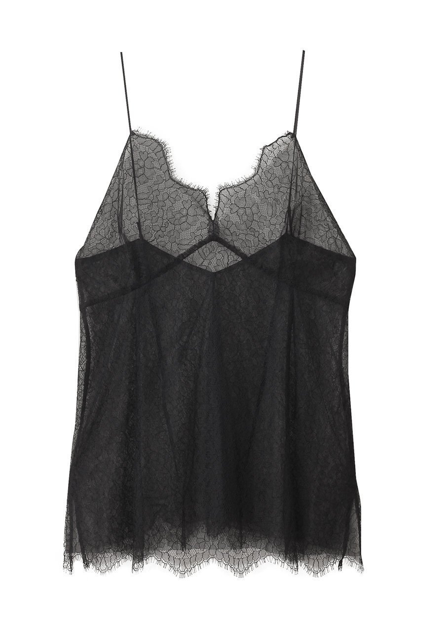 【ザ ストア バイ シー/THE STORE by C】のレースキャミソール インテリア・キッズ・メンズ・レディースファッション・服の通販 founy(ファニー) 　ファッション　Fashion　レディースファッション　Fashion for Women　トップス・カットソー　Cut & Sew Tops　キャミソール&ノースリーブ　Camisoles & Sleeveless Tops　シャツ・ブラウス・オフィスカジュアル　Elegant Blouses & Button-Ups　インナー　Innerwear　エレガント 上品　Elegant　キャミソール　Camisole, Spaghetti Strap Top　シルク　Silk, 100% Silk　チュール　Tulip, Tulip Motif　ノースリーブ　Sleeveless, No-Sleeve　フランス　France, French　レース　Lace, Lace Fabric　ブラック|ID: prp329100004903033 ipo3291000000036695310