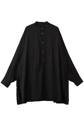 【グラフペーパー/Graphpaper】のSilicon Poplin Deep Slit Band Collar Shirt/シャツ 人気、トレンドファッション・服の通販 founy(ファニー) ファッション Fashion レディースファッション Fashion for Women トップス・カットソー Cut & Sew Tops シャツ・ブラウス・オフィスカジュアル Elegant Blouses & Button-Ups なめらか Smooth, Silky Texture スリット Slit, Slit Detail スリーブ Sleeve, Long Sleeve / Short Sleeve ドレープ Drape, Draping Fabric バランス Balance, Style Balance ヨーク Yoke, Yoke Design ロング Long, Long-Length |ID:prp329100004903038