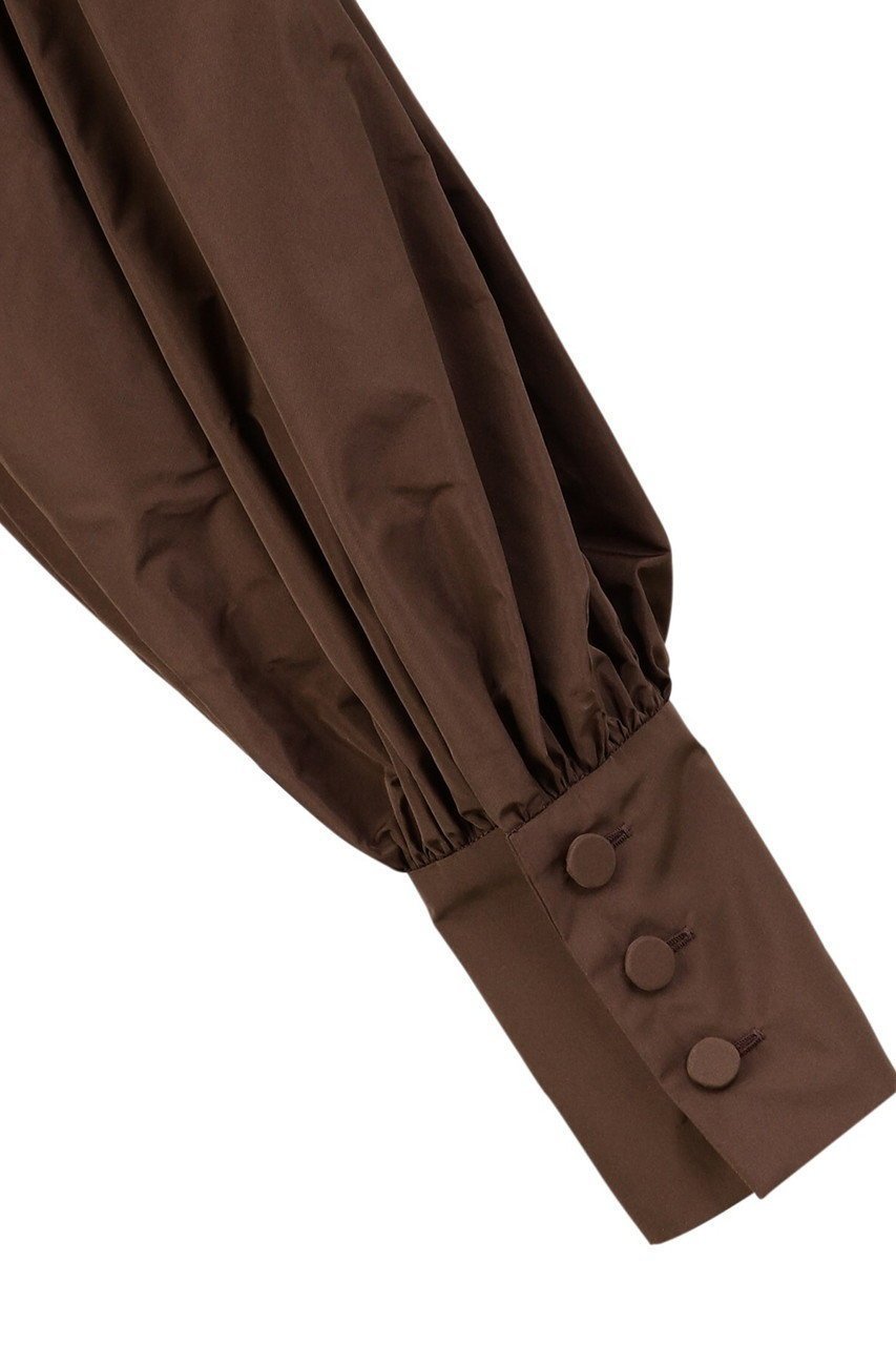 【オブリオ/AUBRIOT】のメモリータフタ ブラウス 人気、トレンドファッション・服の通販 founy(ファニー) 　ファッション　Fashion　レディースファッション　Fashion for Women　トップス・カットソー　Cut & Sew Tops　シャツ・ブラウス・オフィスカジュアル　Elegant Blouses & Button-Ups　イタリア　Italy　ギャザー　Gathered, Ruffled　シルク　Silk, 100% Silk　スリーブ　Sleeve, Long Sleeve / Short Sleeve　タフタ　Taffeta, Structured Fabric　フェミニン　Feminine, Girly　フォルム　Silhouette, Form　ロング　Long, Long-Length　other-6|ID: prp329100004903044 ipo3291000000036695394