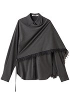 【プランク プロジェクト/PRANK PROJECT】のスカーフシャツ / Scarf Shirt 人気、トレンドファッション・服の通販 founy(ファニー) ファッション Fashion レディースファッション Fashion for Women トップス・カットソー Cut & Sew Tops シャツ・ブラウス・オフィスカジュアル Elegant Blouses & Button-Ups ジャケット Jacket, Outerwear スカーフ Scarf, Neckwear スリーブ Sleeve, Long Sleeve / Short Sleeve ドッキング Docking, Mixed Material ドレープ Drape, Draping Fabric ラップ Wrap, Wrap Design レース Lace, Lace Fabric ロング Long, Long-Length thumbnail GRY(グレー)|ID: prp329100004903053 ipo3291000000036695440