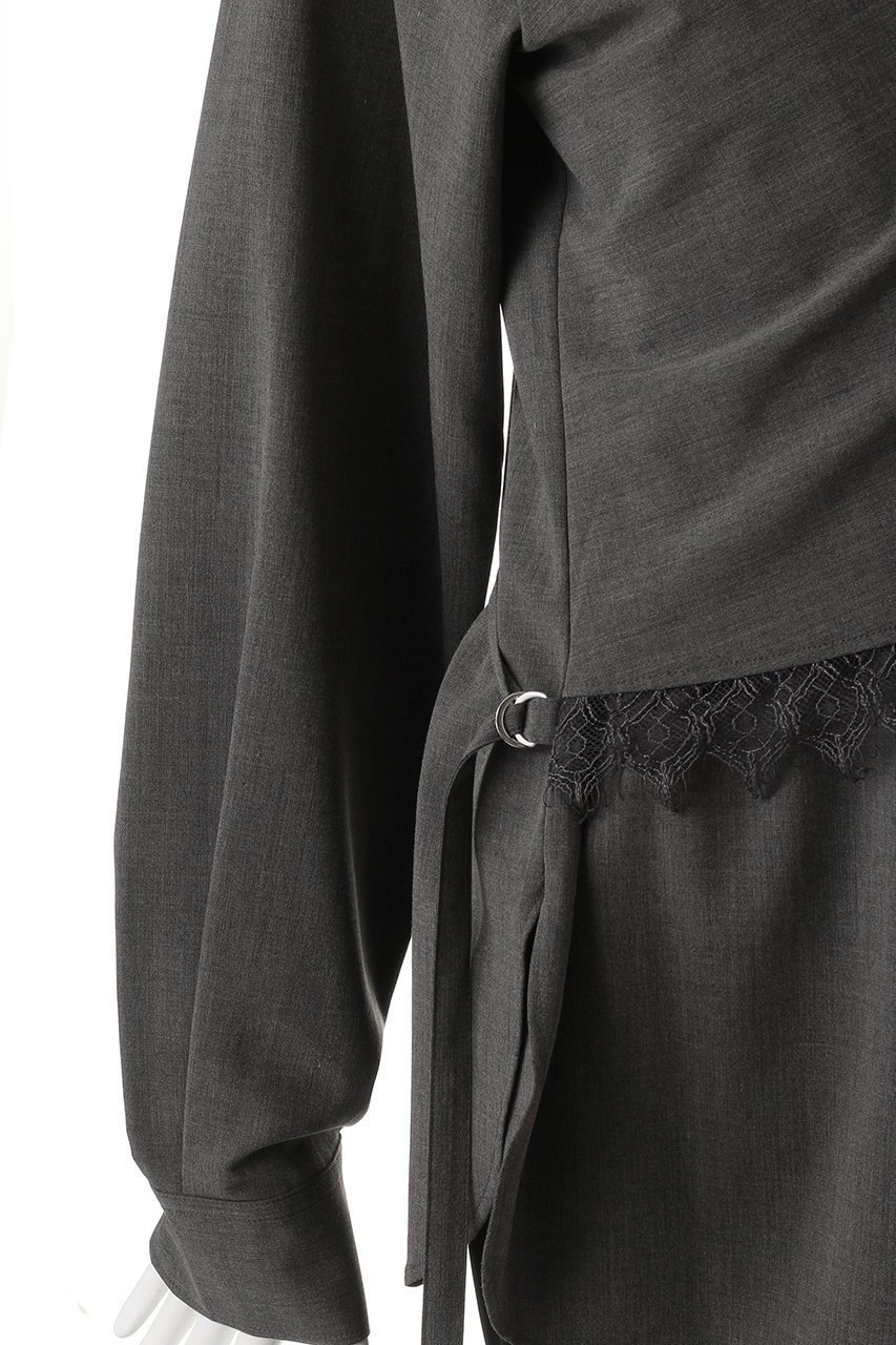 【プランク プロジェクト/PRANK PROJECT】のスカーフシャツ / Scarf Shirt 人気、トレンドファッション・服の通販 founy(ファニー) 　ファッション　Fashion　レディースファッション　Fashion for Women　トップス・カットソー　Cut & Sew Tops　シャツ・ブラウス・オフィスカジュアル　Elegant Blouses & Button-Ups　ジャケット　Jacket, Outerwear　スカーフ　Scarf, Neckwear　スリーブ　Sleeve, Long Sleeve / Short Sleeve　ドッキング　Docking, Mixed Material　ドレープ　Drape, Draping Fabric　ラップ　Wrap, Wrap Design　レース　Lace, Lace Fabric　ロング　Long, Long-Length　other-6|ID: prp329100004903053 ipo3291000000036695451