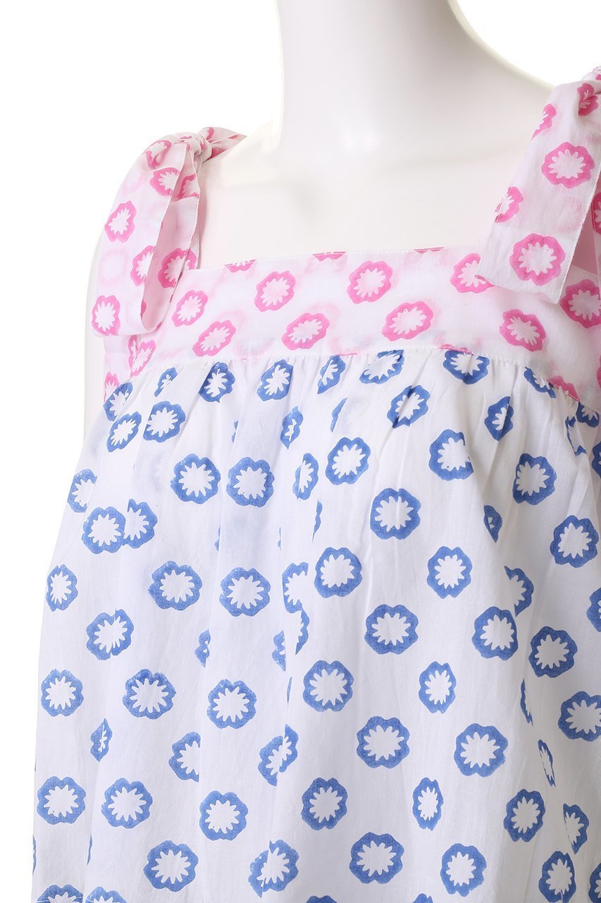 【エスゼット ブロックプリント/SZ Blockprints】のEMMA TANK DAFFODIL リボンショルダーブラウス 人気、トレンドファッション・服の通販 founy(ファニー) 　ファッション　Fashion　レディースファッション　Fashion for Women　トップス・カットソー　Cut & Sew Tops　キャミソール&ノースリーブ　Camisoles & Sleeveless Tops　シャツ・ブラウス・オフィスカジュアル　Elegant Blouses & Button-Ups　クロップド　Cropped, Short Length　ショルダー　Shoulder, Shoulder Strap　デニム　Denim, Jeans Material　ノースリーブ　Sleeveless, No-Sleeve　ボトム　Bottoms, Lower Wear　マキシ　Maxi, Full Length　ミックス　Mix, Mixed Style　リゾート　Resort, Vacation Style　リネン　Linen, Linen Fabric　リボン　Ribbon, Bow　other-5|ID: prp329100004903065 ipo3291000000036695533