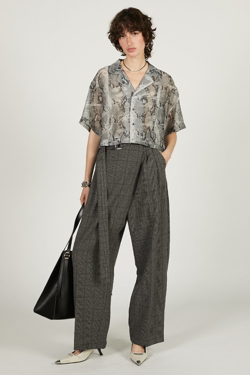 【プランク プロジェクト/PRANK PROJECT】のパイソンプリントシアーシャツ / Python Print Sheer Shirt 人気、トレンドファッション・服の通販 founy(ファニー) 　ファッション　Fashion　レディースファッション　Fashion for Women　トップス・カットソー　Cut & Sew Tops　シャツ・ブラウス・オフィスカジュアル　Elegant Blouses & Button-Ups　シアー　Sheer, See-Through　ショート　Short, Short Length　スリーブ　Sleeve, Long Sleeve / Short Sleeve　バランス　Balance, Style Balance　ボトム　Bottoms, Lower Wear　夏　Summer　other-6|ID: prp329100004903070 ipo3291000000036695592