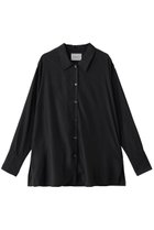 【ミディウミソリッド/MIDIUMISOLID】のリラックスキュプラシャツ black|ID: prp329100004903072 ipo3291000000036695604