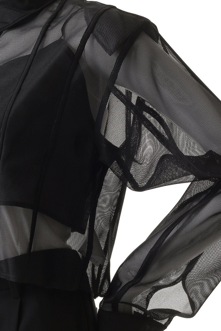 【プランク プロジェクト/PRANK PROJECT】のビスチェレイヤードメッシュシャツ / Bustier Layered Mesh Shirt 人気、トレンドファッション・服の通販 founy(ファニー) 　ファッション　Fashion　レディースファッション　Fashion for Women　トップス・カットソー　Cut & Sew Tops　シャツ・ブラウス・オフィスカジュアル　Elegant Blouses & Button-Ups　ビスチェ　Bustiers & Corset Tops / Layered Bustier Style　オーガンジー　Organza Fabric　シアー　Sheer, See-Through　ショート　Short, Short Length　スリーブ　Sleeve, Long Sleeve / Short Sleeve　ドッキング　Docking, Mixed Material　ビスチェ　Bustier, Corset Top　フロント　Front, Front Design　メッシュ　Mesh, Net Fabric　夏　Summer　other-6|ID: prp329100004903075 ipo3291000000036695632