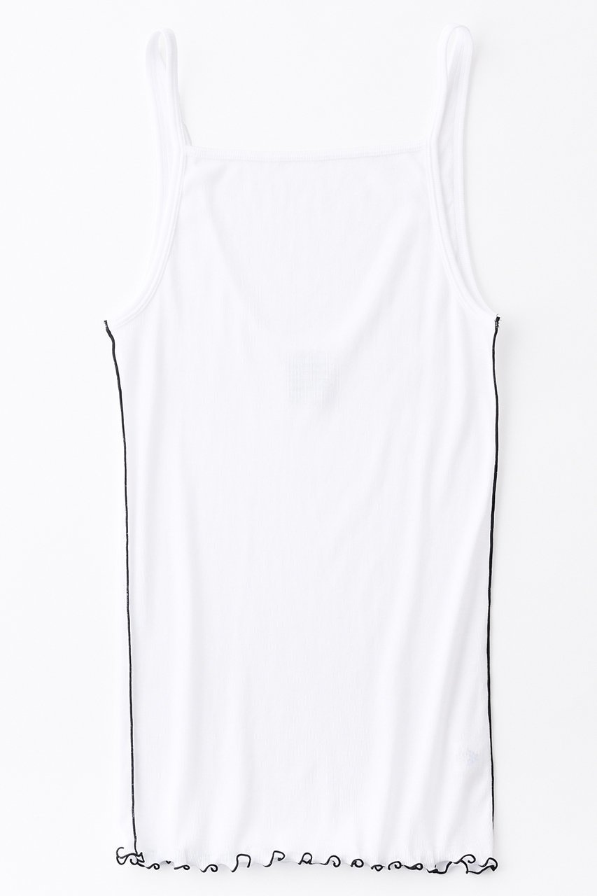 【グッド ピープル グッド ステッチング グッド プロダクト/GOOD PEOPLE GOOD STITCHING GOOD PRODUCT】のメローエッジ タンク トップ 人気、トレンドファッション・服の通販 founy(ファニー) 　ファッション　Fashion　レディースファッション　Fashion for Women　トップス・カットソー　Cut & Sew Tops　キャミソール&ノースリーブ　Camisoles & Sleeveless Tops　シャツ・ブラウス・オフィスカジュアル　Elegant Blouses & Button-Ups　ロングTシャツ・Tシャツ　Longline T-Shirts & Tees　カットソー・ベーシックTシャツ　Cut-and-Sewn Tops / Stretch Tees & Basics　キャミソール　Camisole, Spaghetti Strap Top　グラフィック　Graphic, Graphic Design　ストレッチ　Stretch, Stretchy Fabric　タンク　Tank Top, Sleeveless Top　 other-1|ID: prp329100004903084 ipo3291000000036695759