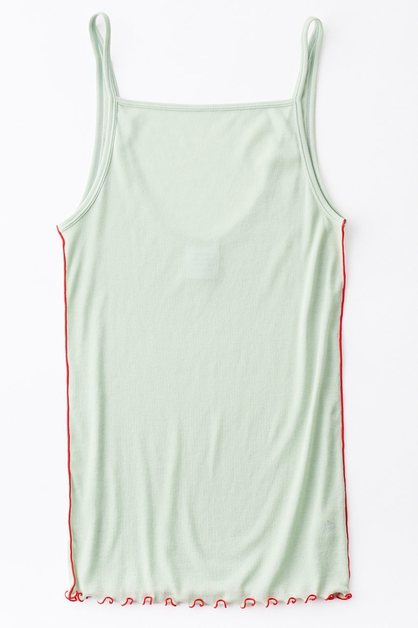【グッド ピープル グッド ステッチング グッド プロダクト/GOOD PEOPLE GOOD STITCHING GOOD PRODUCT】のメローエッジ タンク トップ インテリア・キッズ・メンズ・レディースファッション・服の通販 founy(ファニー) 　ファッション　Fashion　レディースファッション　Fashion for Women　トップス・カットソー　Cut & Sew Tops　キャミソール&ノースリーブ　Camisoles & Sleeveless Tops　シャツ・ブラウス・オフィスカジュアル　Elegant Blouses & Button-Ups　ロングTシャツ・Tシャツ　Longline T-Shirts & Tees　カットソー・ベーシックTシャツ　Cut-and-Sewn Tops / Stretch Tees & Basics　キャミソール　Camisole, Spaghetti Strap Top　グラフィック　Graphic, Graphic Design　ストレッチ　Stretch, Stretchy Fabric　タンク　Tank Top, Sleeveless Top　ヴェリーライトグリーン|ID: prp329100004903084 ipo3291000000036695761