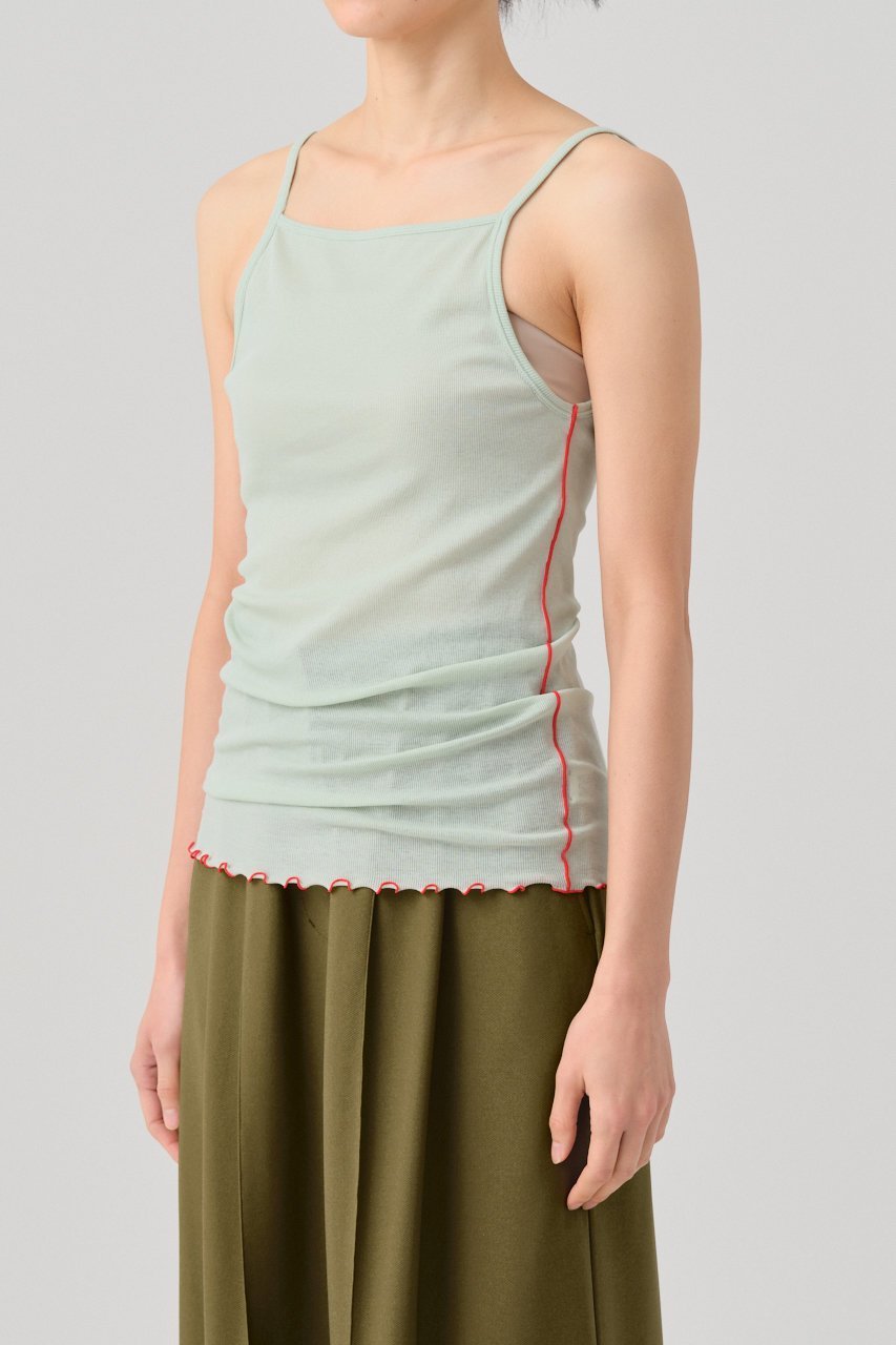 【グッド ピープル グッド ステッチング グッド プロダクト/GOOD PEOPLE GOOD STITCHING GOOD PRODUCT】のメローエッジ タンク トップ 人気、トレンドファッション・服の通販 founy(ファニー) 　ファッション　Fashion　レディースファッション　Fashion for Women　トップス・カットソー　Cut & Sew Tops　キャミソール&ノースリーブ　Camisoles & Sleeveless Tops　シャツ・ブラウス・オフィスカジュアル　Elegant Blouses & Button-Ups　ロングTシャツ・Tシャツ　Longline T-Shirts & Tees　カットソー・ベーシックTシャツ　Cut-and-Sewn Tops / Stretch Tees & Basics　キャミソール　Camisole, Spaghetti Strap Top　グラフィック　Graphic, Graphic Design　ストレッチ　Stretch, Stretchy Fabric　タンク　Tank Top, Sleeveless Top　other-6|ID: prp329100004903084 ipo3291000000036745389