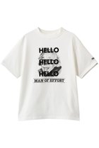 【オブラダ/Oblada】の【ELLE SHOP限定】MAN OF FEFFORT Tシャツ 人気、トレンドファッション・服の通販 founy(ファニー) ファッション Fashion レディースファッション Fashion for Women トップス・カットソー Cut & Sew Tops シャツ・ブラウス・オフィスカジュアル Elegant Blouses & Button-Ups ロングTシャツ・Tシャツ Longline T-Shirts & Tees カットソー・ベーシックTシャツ Cut-and-Sewn Tops / Stretch Tees & Basics インナー Innerwear ショート Short, Short Length ジャケット Jacket, Outerwear スリーブ Sleeve, Long Sleeve / Short Sleeve バランス Balance, Style Balance プリント Print, Printed Pattern thumbnail ホワイト|ID: prp329100004903085 ipo3291000000036695769