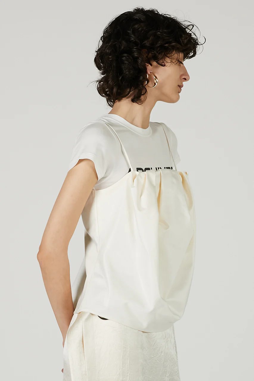 【プランク プロジェクト/PRANK PROJECT】のコクーンキャミ / Cocoon Cami 人気、トレンドファッション・服の通販 founy(ファニー) 　ファッション　Fashion　レディースファッション　Fashion for Women　トップス・カットソー　Cut & Sew Tops　キャミソール&ノースリーブ　Camisoles & Sleeveless Tops　シャツ・ブラウス・オフィスカジュアル　Elegant Blouses & Button-Ups　ロングTシャツ・Tシャツ　Longline T-Shirts & Tees　カットソー・ベーシックTシャツ　Cut-and-Sewn Tops / Stretch Tees & Basics　おすすめ　Recommended / Our Picks　カットジャガード　Cut Jacquard　キャミソール　Camisole, Spaghetti Strap Top　サテン　Satin, Glossy Fabric　タンク　Tank Top, Sleeveless Top　チュール　Tulip, Tulip Motif　ドット　Polka Dot, Dot Pattern　エレガント 上品　Elegant　other-8|ID: prp329100004903092 ipo3291000000036695842