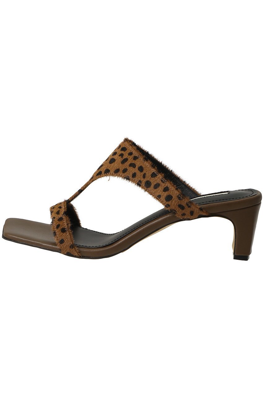 【チェンバー/CHEMBUR】のスクエアトゥTストラップミュール 人気、トレンドファッション・服の通販 founy(ファニー) 　ファッション　Fashion　レディースファッション　Fashion for Women　アニマル　Animal Print　サンダル　Sandals, Summer Shoes　パーティ　Party, Party Style　ミュール　Mule, Backless Shoes　新作・新入荷　New Arrivals / New In　other-2|ID: prp329100004903098 ipo3291000000036695928