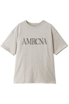 【アメリカーナ/Americana】のラフィー丸胴プリントTシャツ オートミール|ID: prp329100004903099 ipo3291000000036695936