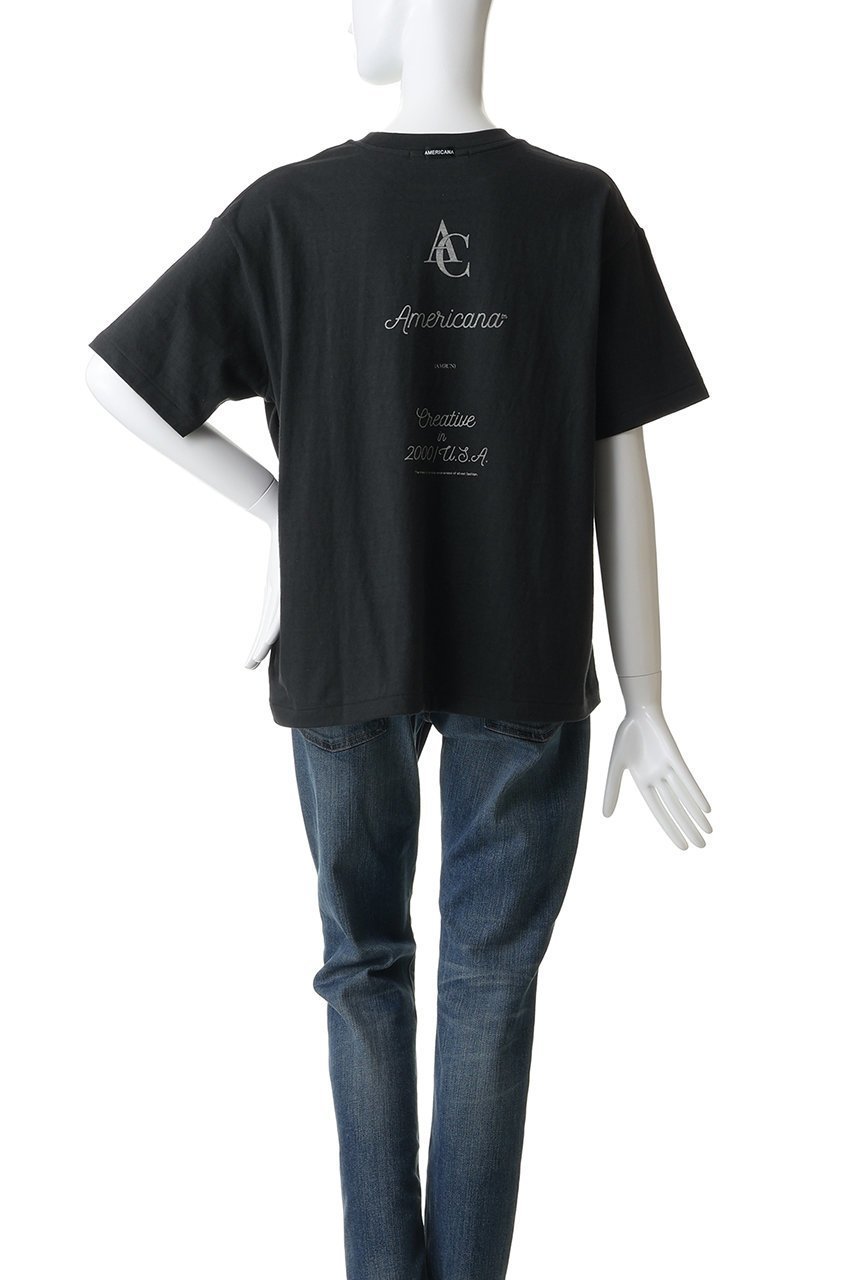 【アメリカーナ/Americana】のラフィー丸胴プリントTシャツ 人気、トレンドファッション・服の通販 founy(ファニー) 　ファッション　Fashion　レディースファッション　Fashion for Women　トップス・カットソー　Cut & Sew Tops　シャツ・ブラウス・オフィスカジュアル　Elegant Blouses & Button-Ups　ロングTシャツ・Tシャツ　Longline T-Shirts & Tees　カットソー・ベーシックTシャツ　Cut-and-Sewn Tops / Stretch Tees & Basics　クラシカル　Classical, Vintage-Inspired　ショート　Short, Short Length　シンプル　Simple, Minimal　スリーブ　Sleeve, Long Sleeve / Short Sleeve　フロント　Front, Front Design　プリント　Print, Printed Pattern　ベーシック　Basic, Essential　新作・新入荷　New Arrivals / New In　other-4|ID: prp329100004903099 ipo3291000000036695939