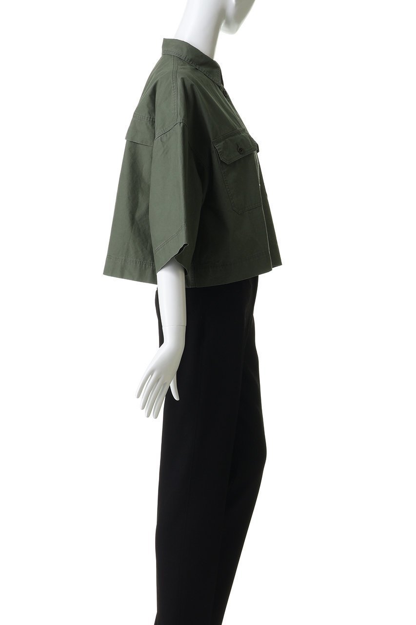 【サクラ/SACRA】のコットンホースクロスショートシャツ 人気、トレンドファッション・服の通販 founy(ファニー) 　ファッション　Fashion　レディースファッション　Fashion for Women　トップス・カットソー　Cut & Sew Tops　シャツ・ブラウス・オフィスカジュアル　Elegant Blouses & Button-Ups　クロップド　Cropped, Short Length　ショート　Short, Short Length　シンプル　Simple, Minimal　ストーン　Stone, Gem-Like　スリーブ　Sleeve, Long Sleeve / Short Sleeve　ハーフ　Half, Half-Length　バランス　Balance, Style Balance　ビンテージ　Vintage, Retro Style　プリーツ　Pleats, Pleated　ボックス　Boxy, Box Shape　ボトム　Bottoms, Lower Wear　エレガント 上品　Elegant　新作・新入荷　New Arrivals / New In　other-3|ID: prp329100004903103 ipo3291000000036695971