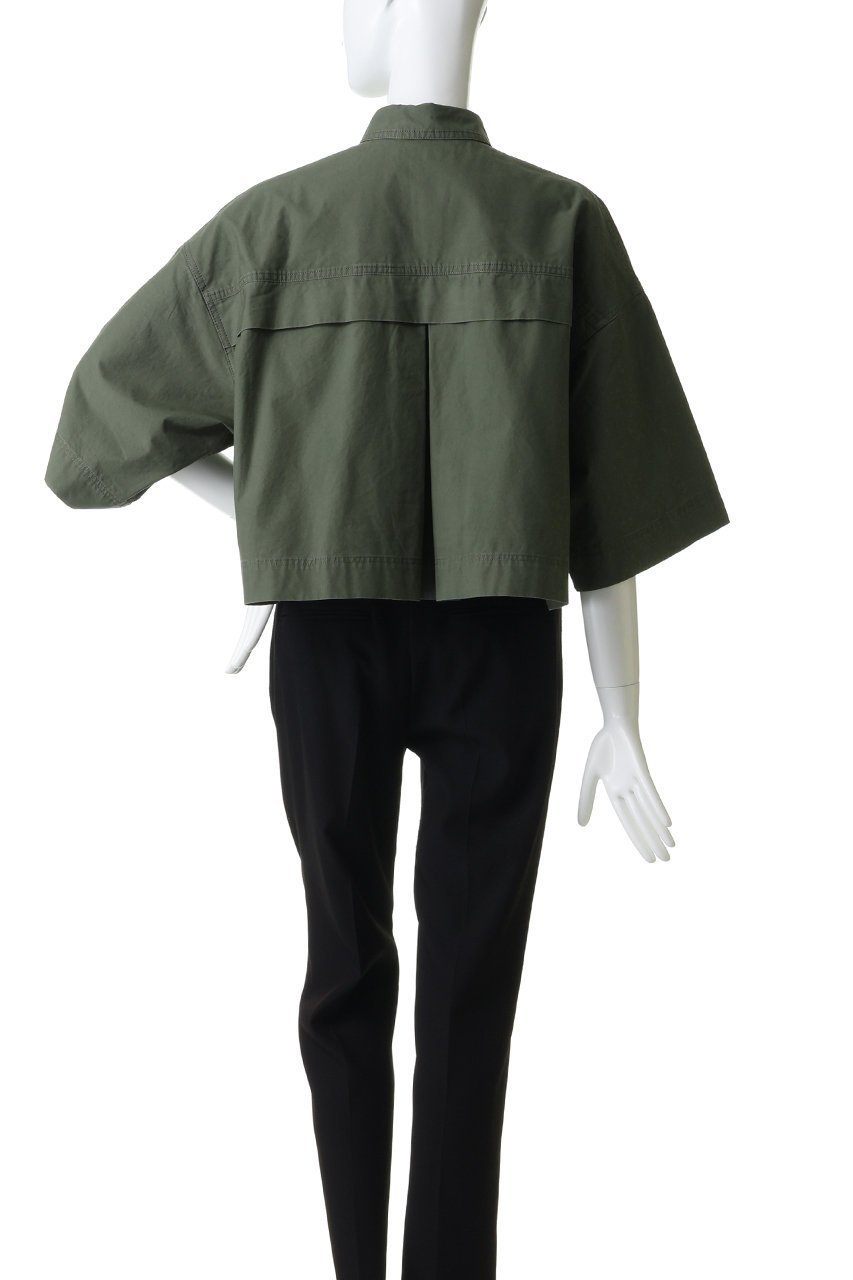 【サクラ/SACRA】のコットンホースクロスショートシャツ 人気、トレンドファッション・服の通販 founy(ファニー) 　ファッション　Fashion　レディースファッション　Fashion for Women　トップス・カットソー　Cut & Sew Tops　シャツ・ブラウス・オフィスカジュアル　Elegant Blouses & Button-Ups　クロップド　Cropped, Short Length　ショート　Short, Short Length　シンプル　Simple, Minimal　ストーン　Stone, Gem-Like　スリーブ　Sleeve, Long Sleeve / Short Sleeve　ハーフ　Half, Half-Length　バランス　Balance, Style Balance　ビンテージ　Vintage, Retro Style　プリーツ　Pleats, Pleated　ボックス　Boxy, Box Shape　ボトム　Bottoms, Lower Wear　エレガント 上品　Elegant　新作・新入荷　New Arrivals / New In　other-4|ID: prp329100004903103 ipo3291000000036695972