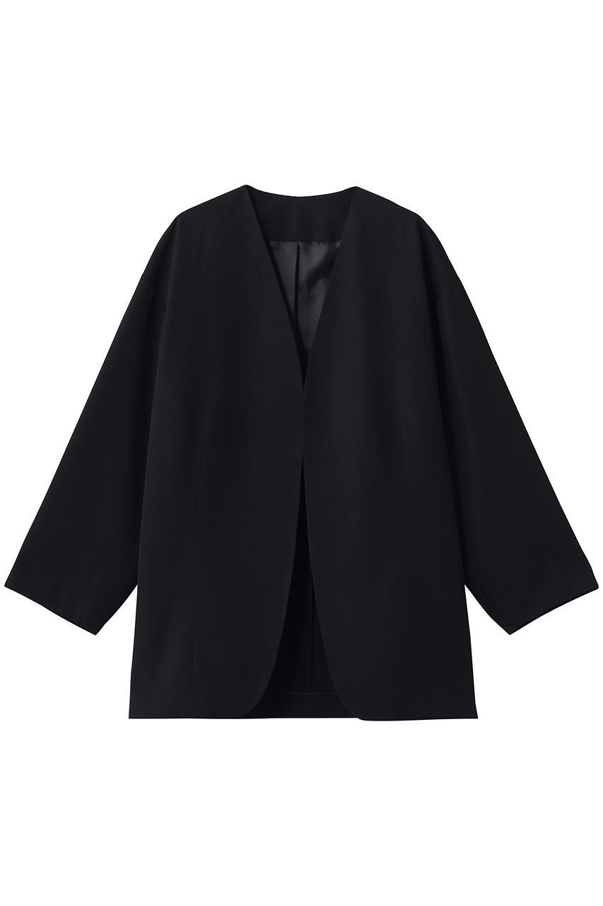 【ジェイドット/j.】のドライタッチツイル オーバーサイズジャケット インテリア・キッズ・メンズ・レディースファッション・服の通販 founy(ファニー) 　ファッション　Fashion　レディースファッション　Fashion for Women　アウター　Coat / Outerwear Collection　レディースジャケット・軽アウター　Jackets　ジャケット　Jacket, Outerwear　ツイル　Twist, Twisted Detail　エレガント 上品　Elegant　新作・新入荷　New Arrivals / New In　ブラック|ID: prp329100004903111 ipo3291000000036696034