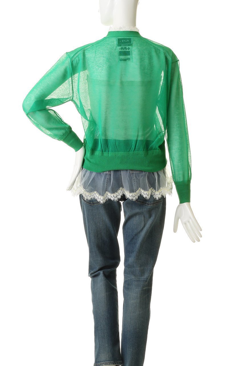 【ミュベール/MUVEIL】のシアーレースカーディガン 人気、トレンドファッション・服の通販 founy(ファニー) 　ファッション　Fashion　レディースファッション　Fashion for Women　トップス・カットソー　Cut & Sew Tops　ニット　Knit Tops & Sweaters　カーディガン・羽織り　Layered Style Cardigans　カーディガン　Cardigan, Knitwear　コンパクト　Compact, Small Size　バランス　Balance, Style Balance　ビビッド　Vivid, Bright Tone　ランジェリー　Lingerie, Intimate Wear　新作・新入荷　New Arrivals / New In　other-4|ID: prp329100004903112 ipo3291000000036696045