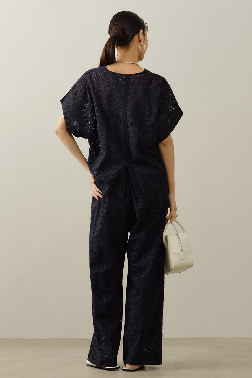 【ヌキテパ/NE QUITTEZ PAS】のCotton Voile Neem Cifre エンブロイダリー パンツ 人気、トレンドファッション・服の通販 founy(ファニー) 　ファッション　Fashion　レディースファッション　Fashion for Women　パンツ　Pants & Trousers　おすすめ　Recommended / Our Picks　エンブロイダリー　Embroidery Design　カットソー　Cut and Sewn Top　シアー　Sheer, See-Through　リラックス　Relax, Relaxed Fit　レース　Lace, Lace Fabric　夏　Summer　新作・新入荷　New Arrivals / New In　軽量　Lightweight, Ultra Light　other-7|ID: prp329100004903115 ipo3291000000036696072