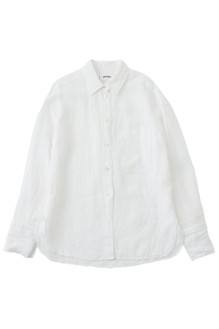 【ザ ストア バイ シー/THE STORE by C】の【COCUCA】リネンシャツ インテリア・キッズ・メンズ・レディースファッション・服の通販 founy(ファウニー) https://founy.com/ ファッション Fashion レディースファッション Fashion for Women トップス・カットソー Cut & Sew Tops シャツ・ブラウス・オフィスカジュアル Elegant Blouses & Button-Ups おすすめ Recommended / Our Picks シンプル Simple, Minimal ジュエリー Jewelry, Accessories スリーブ Sleeve, Long Sleeve / Short Sleeve セットアップ Set-Up, Coordinated Outfit ボトム Bottoms, Lower Wear リネン Linen, Linen Fabric ロング Long, Long-Length 夏 Summer |ID: prp329100004903125 ipo3291000000036696217