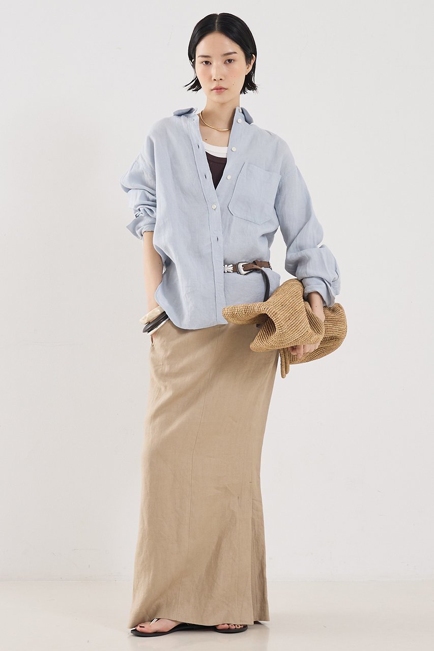 【ザ ストア バイ シー/THE STORE by C】の【COCUCA】リネンシャツ 人気、トレンドファッション・服の通販 founy(ファニー) ファッション Fashion レディースファッション Fashion for Women トップス・カットソー Cut & Sew Tops シャツ・ブラウス・オフィスカジュアル Elegant Blouses & Button-Ups おすすめ Recommended / Our Picks シンプル Simple, Minimal ジュエリー Jewelry, Accessories スリーブ Sleeve, Long Sleeve / Short Sleeve セットアップ Set-Up, Coordinated Outfit ボトム Bottoms, Lower Wear リネン Linen, Linen Fabric ロング Long, Long-Length 夏 Summer 新作・新入荷 New Arrivals / New In other-4|ID: prp329100004903125 ipo3291000000036696223