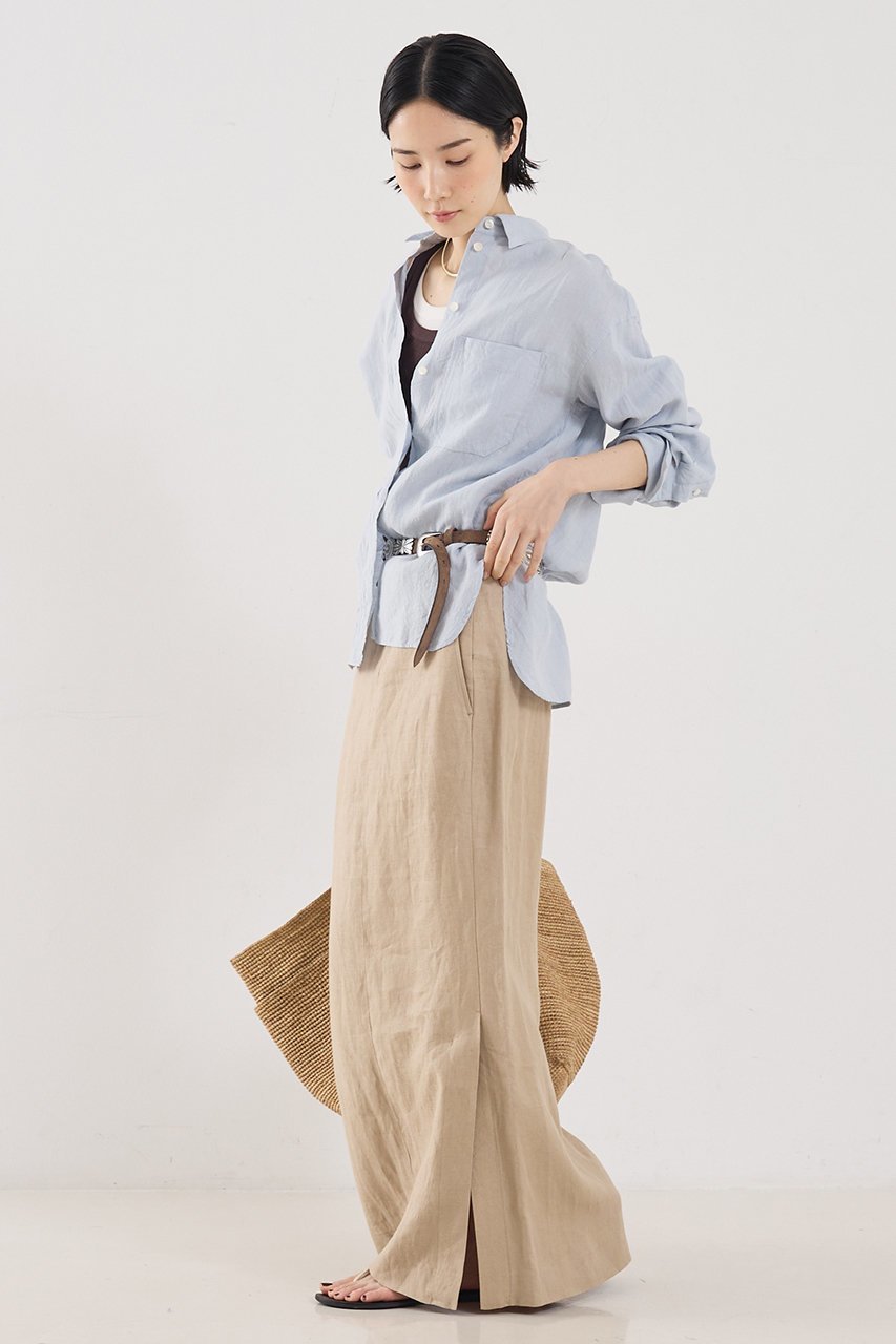 【ザ ストア バイ シー/THE STORE by C】の【COCUCA】リネンシャツ 人気、トレンドファッション・服の通販 founy(ファニー) ファッション Fashion レディースファッション Fashion for Women トップス・カットソー Cut & Sew Tops シャツ・ブラウス・オフィスカジュアル Elegant Blouses & Button-Ups おすすめ Recommended / Our Picks シンプル Simple, Minimal ジュエリー Jewelry, Accessories スリーブ Sleeve, Long Sleeve / Short Sleeve セットアップ Set-Up, Coordinated Outfit ボトム Bottoms, Lower Wear リネン Linen, Linen Fabric ロング Long, Long-Length 夏 Summer 新作・新入荷 New Arrivals / New In other-5|ID: prp329100004903125 ipo3291000000036696224