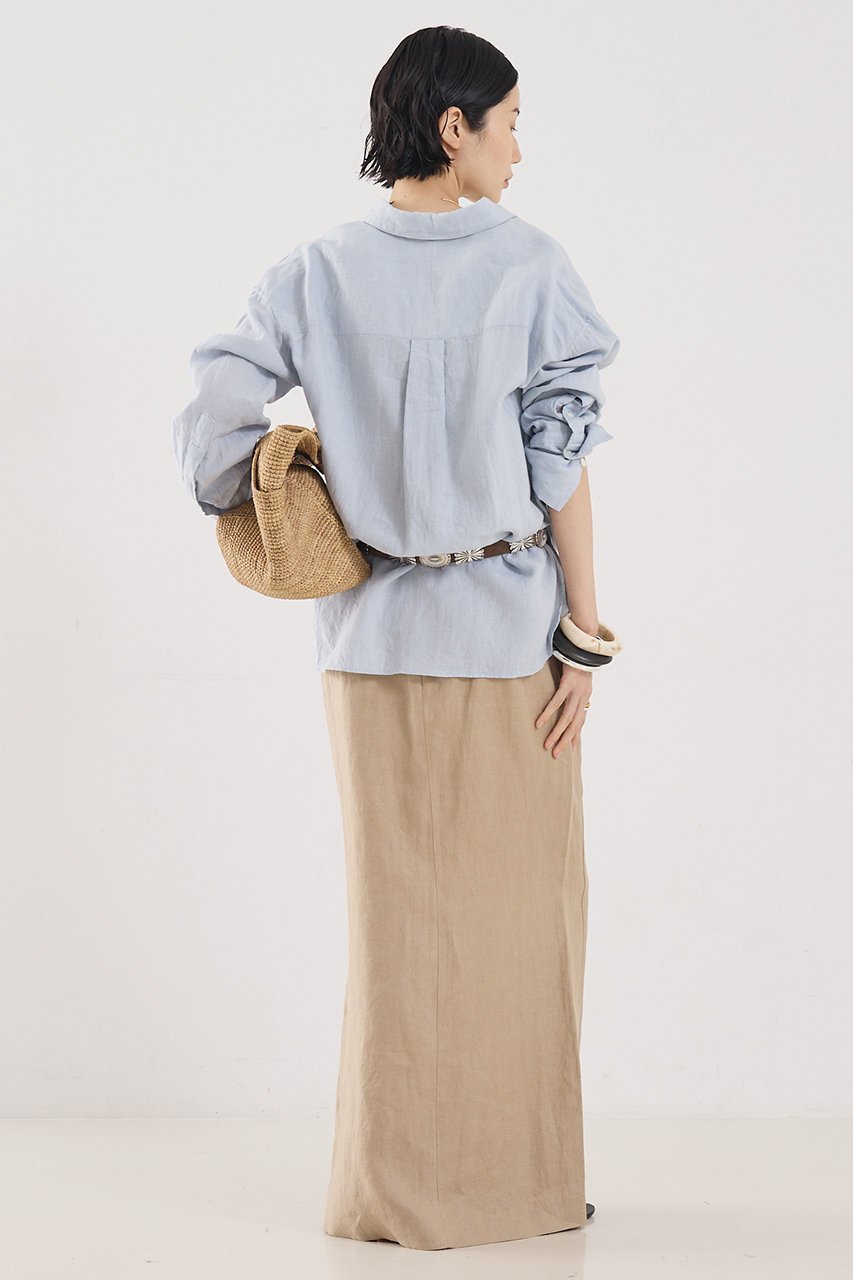 【ザ ストア バイ シー/THE STORE by C】の【COCUCA】リネンシャツ 人気、トレンドファッション・服の通販 founy(ファニー) ファッション Fashion レディースファッション Fashion for Women トップス・カットソー Cut & Sew Tops シャツ・ブラウス・オフィスカジュアル Elegant Blouses & Button-Ups おすすめ Recommended / Our Picks シンプル Simple, Minimal ジュエリー Jewelry, Accessories スリーブ Sleeve, Long Sleeve / Short Sleeve セットアップ Set-Up, Coordinated Outfit ボトム Bottoms, Lower Wear リネン Linen, Linen Fabric ロング Long, Long-Length 夏 Summer 新作・新入荷 New Arrivals / New In other-6|ID: prp329100004903125 ipo3291000000036696225