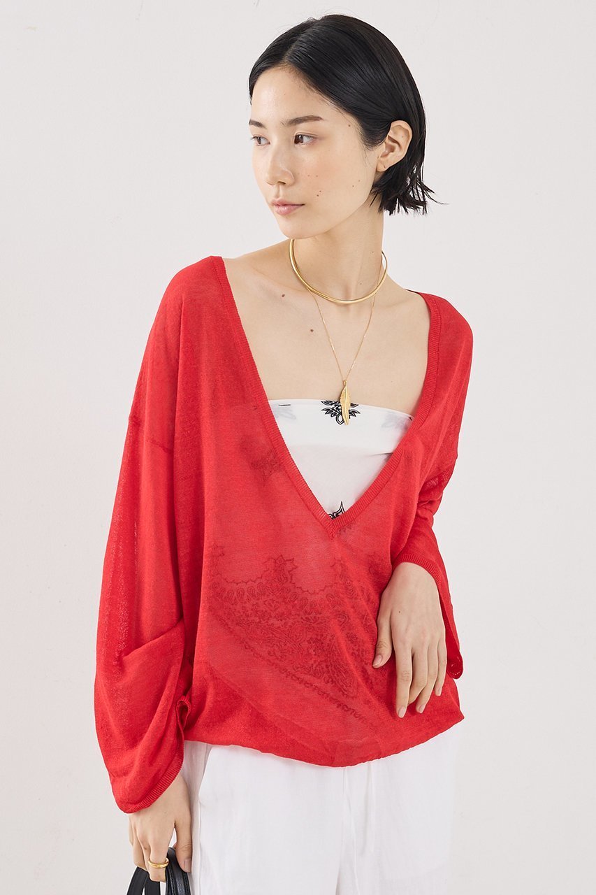 【ザ ストア バイ シー/THE STORE by C】の【COCUCA】リネンVネックニット 人気、トレンドファッション・服の通販 founy(ファニー) ファッション Fashion レディースファッション Fashion for Women トップス・カットソー Cut & Sew Tops ニット Knit Tops & Sweaters カジュアルプルオーバー・ニットトップス Pullovers & Knit Tops / Casual Pullovers Vネックトップス V-Neck Tops / V-Cut Neckline Shirts なめらか Smooth, Silky Texture イタリア Italy カーディガン Cardigan, Knitwear リネン Linen, Linen Fabric 新作・新入荷 New Arrivals / New In other-2|ID: prp329100004903127 ipo3291000000036696241