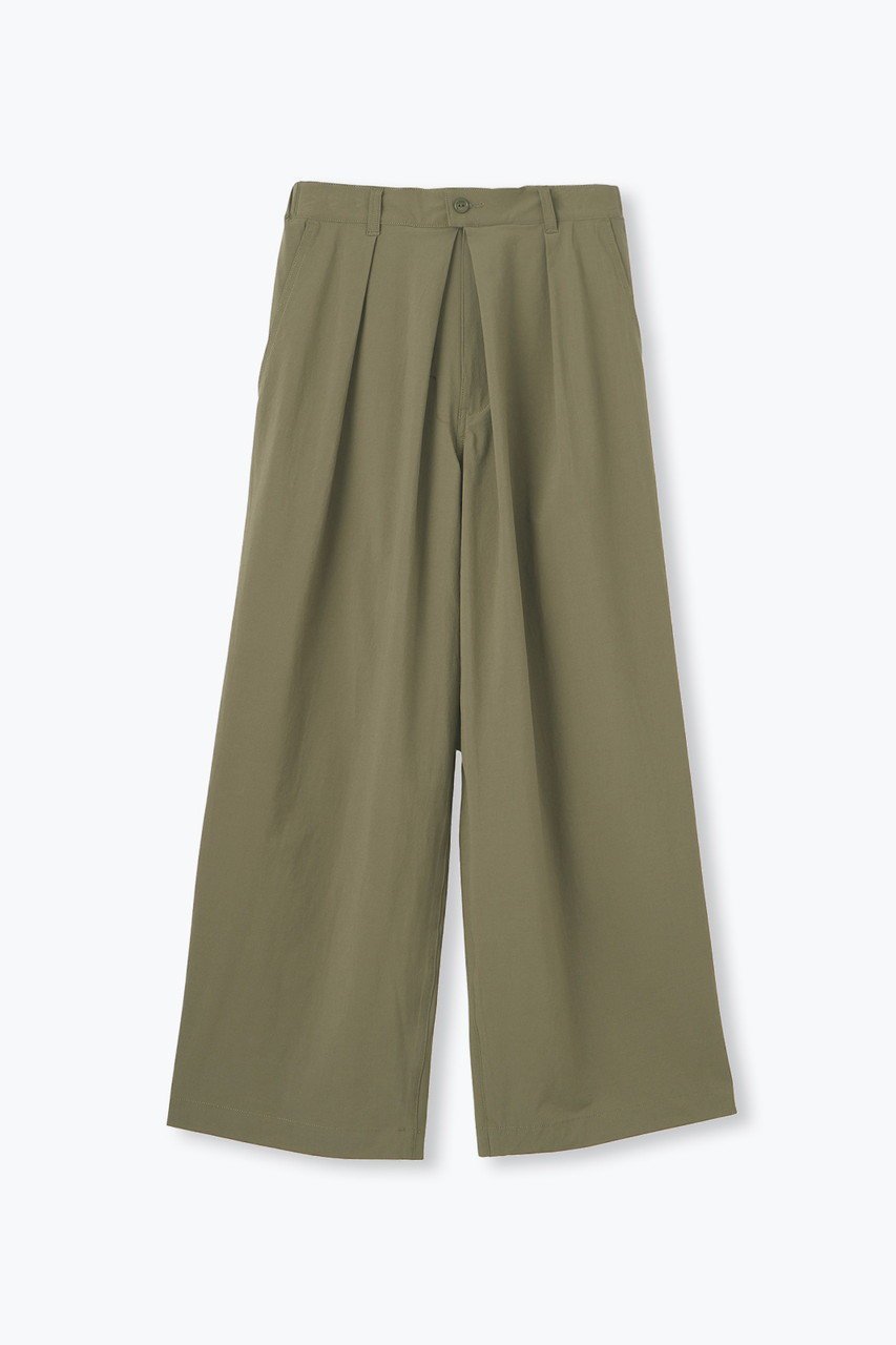 【レリル/lelill】のハイテクタックワイドPT インテリア・キッズ・メンズ・レディースファッション・服の通販 founy(ファニー) 　ファッション　Fashion　レディースファッション　Fashion for Women　パンツ　Pants & Trousers　トレンド　Trend, Trending Now　フロント　Front, Front Design　ワイド　Wide, Wide Fit　カーキ|ID: prp329100004903144 ipo3291000000036696440