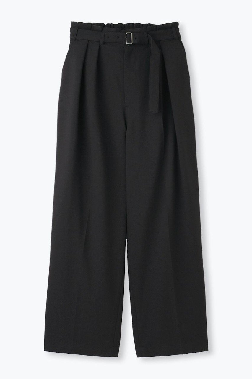 【レリル/lelill】の【日本製】ベルテッドワイドPT インテリア・キッズ・メンズ・レディースファッション・服の通販 founy(ファニー) 　ファッション　Fashion　レディースファッション　Fashion for Women　パンツ　Pants & Trousers　ワイド　Wide, Wide Fit　夏　Summer　日本製　Made In Japan　チャコール|ID: prp329100004903156 ipo3291000000036696558