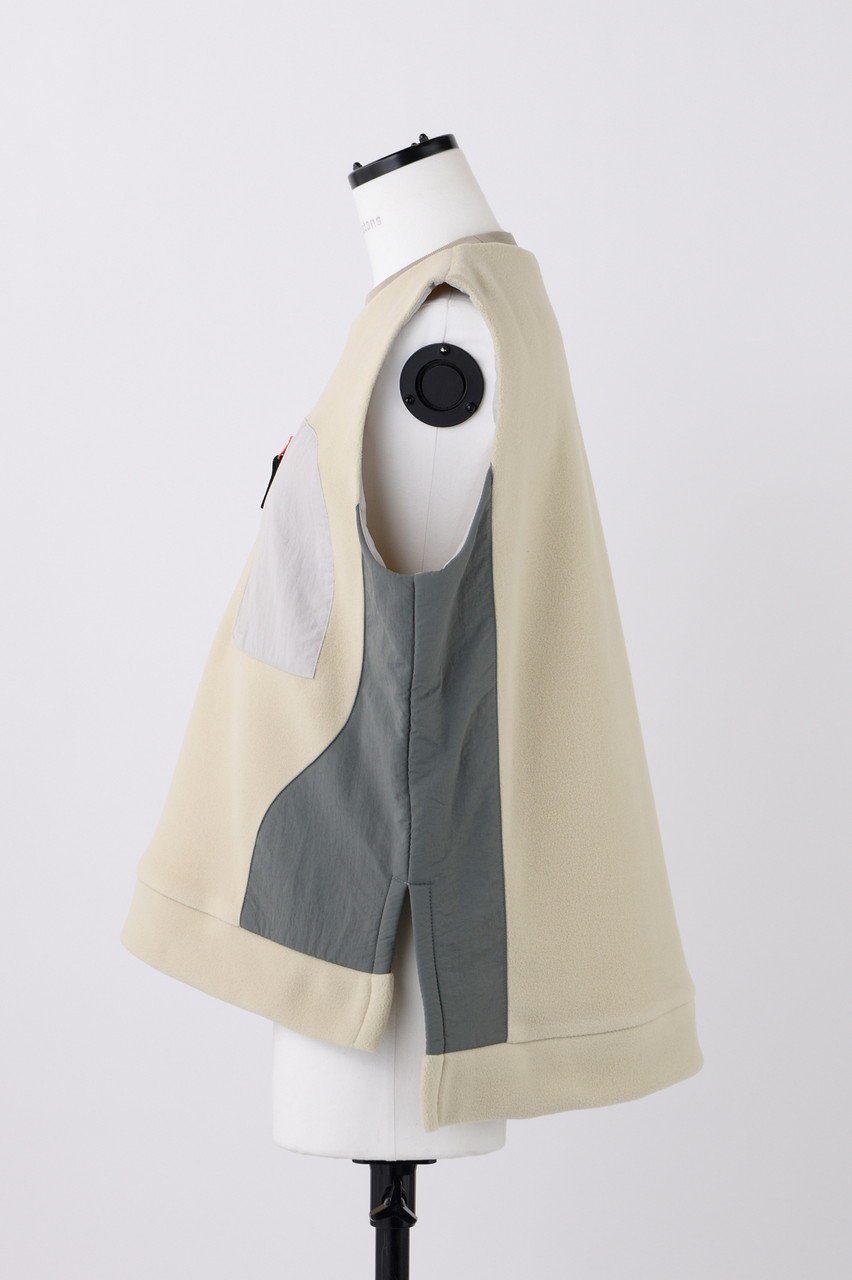 【ナゴンスタンス/nagonstans】のマイクロフリース ベスト 人気、トレンドファッション・服の通販 founy(ファニー) 　ファッション　Fashion　レディースファッション　Fashion for Women　アウター　Coat / Outerwear Collection　レディースジャケット・軽アウター　Jackets　ジャケット　Jacket, Outerwear　スリット　Slit, Slit Detail　ベスト　Vest, Waistcoat　other-2|ID: prp329100004903268 ipo3291000000036732083