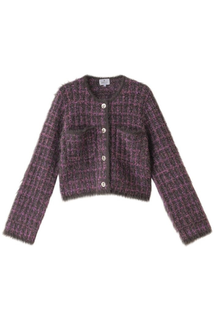 【ランバン オン ブルー/LANVIN en Bleu】のツイードニットジャケット インテリア・キッズ・メンズ・レディースファッション・服の通販 founy(ファウニー) https://founy.com/ ファッション Fashion レディースファッション Fashion for Women アウター Coat / Outerwear Collection レディースジャケット・軽アウター Jackets おすすめ Recommended / Our Picks コンパクト Compact, Small Size ジャケット Jacket, Outerwear ダウン Down, Puffer ツイード Twill, Twill Weave デニム Denim, Jeans Material ファブリック Fabric, Textile ボトム Bottoms, Lower Wear メタル Metal, Metal Parts ラグジュアリー Luxury, Elegant |ID: prp329100004903278 ipo3291000000036698130