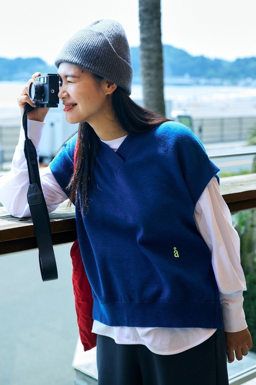 【ナゴンスタンス/nagonstans】のSEMI WORSTED Over Size Vest/ベスト 人気、トレンドファッション・服の通販 founy(ファニー) 　ファッション　Fashion　レディースファッション　Fashion for Women　アウター　Coat / Outerwear Collection　レディースジャケット・軽アウター　Jackets　カットソー　Cut and Sewn Top　シンプル　Simple, Minimal　ジャケット　Jacket, Outerwear　スリット　Slit, Slit Detail　ベスト　Vest, Waistcoat　メランジ　Melange, Mixed Yarn　other-5|ID: prp329100004903299 ipo3291000000036698361