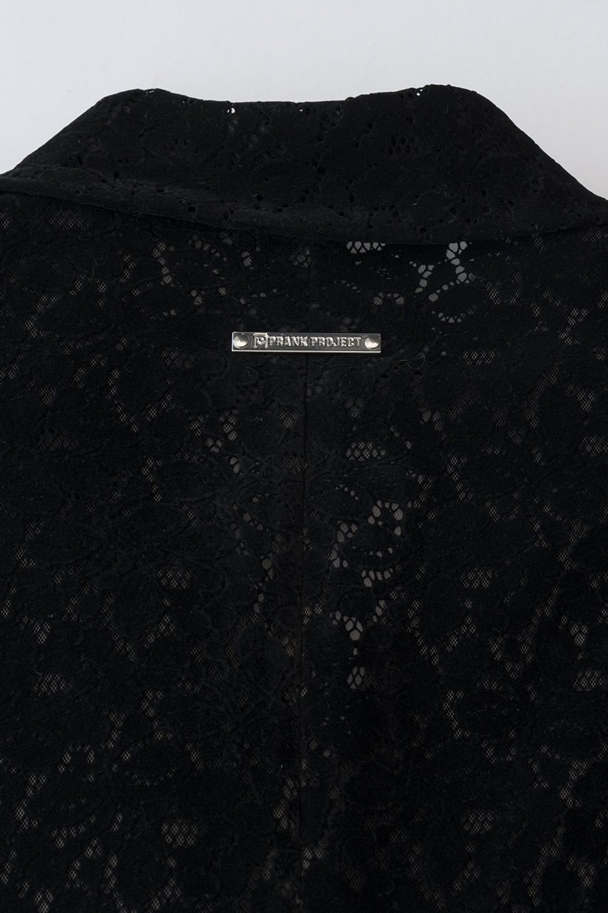 【プランク プロジェクト/PRANK PROJECT】のベロアレースジャケット / Velour Lace jacket 人気、トレンドファッション・服の通販 founy(ファニー) 　ファッション　Fashion　レディースファッション　Fashion for Women　アウター　Coat / Outerwear Collection　レディースジャケット・軽アウター　Jackets　ジャケット　Jacket, Outerwear　スラックス　Slacks, Dress Pants　チュール　Tulip, Tulip Motif　デニム　Denim, Jeans Material　マニッシュ　Mannish, Boyish　レース　Lace, Lace Fabric　other-4|ID: prp329100004903343 ipo3291000000036699012