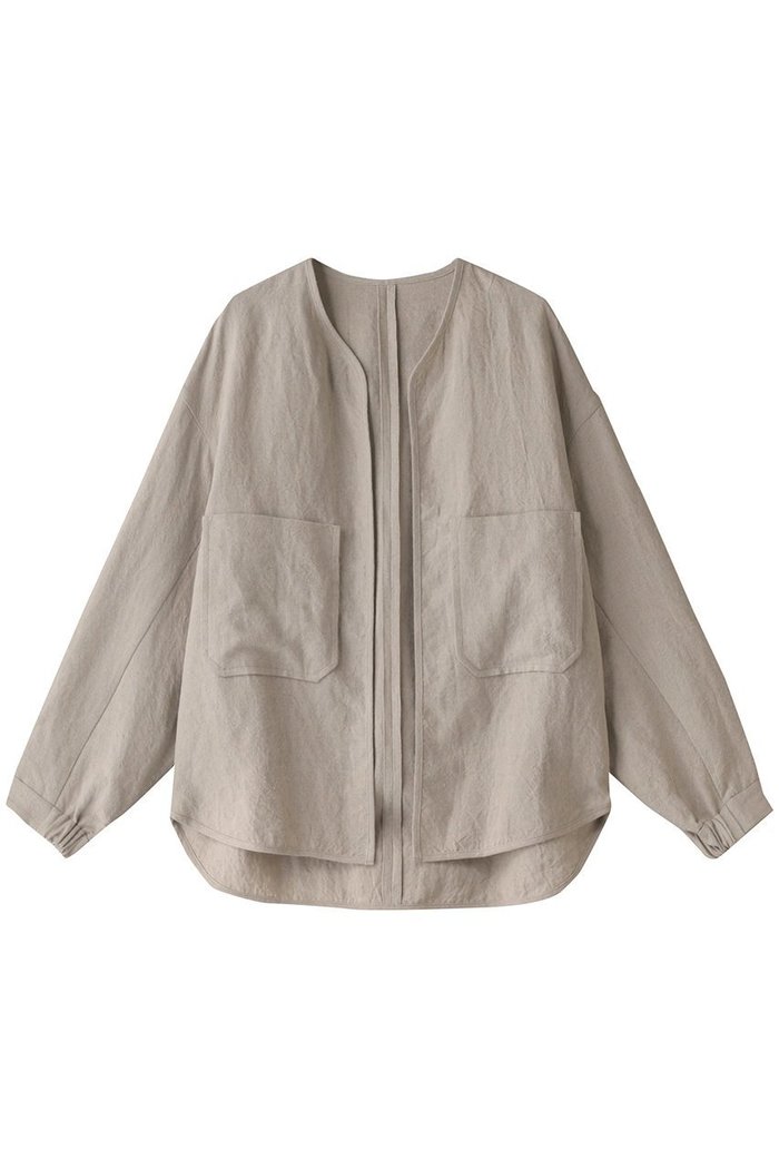 【エリオポール/heliopole】のNEW DUNGAREES LINENノーカラージャケット インテリア・キッズ・メンズ・レディースファッション・服の通販 founy(ファニー) https://founy.com/ ファッション Fashion レディースファッション Fashion for Women アウター Coat / Outerwear Collection レディースジャケット・軽アウター Jackets ノーカラージャケット / シンプル上品コーデ Collarless Jackets ジャケット Jacket, Outerwear ポケット Pocket, Pocket Detail リネン Linen, Linen Fabric 夏 Summer 春 Spring S/S・春夏 SS, Spring/Summer, Warm Season |ID: prp329100004903350 ipo3291000000036699171