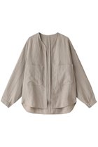 【エリオポール/heliopole】のNEW DUNGAREES LINENノーカラージャケット 人気、トレンドファッション・服の通販 founy(ファニー) ファッション Fashion レディースファッション Fashion for Women アウター Coat / Outerwear Collection レディースジャケット・軽アウター Jackets ノーカラージャケット / シンプル上品コーデ Collarless Jackets ジャケット Jacket, Outerwear ポケット Pocket, Pocket Detail リネン Linen, Linen Fabric 夏 Summer 春 Spring S/S・春夏 SS, Spring/Summer, Warm Season thumbnail ベージュ|ID: prp329100004903350 ipo3291000000036699173