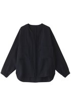 【エリオポール/heliopole】のNEW DUNGAREES LINENノーカラージャケット 人気、トレンドファッション・服の通販 founy(ファニー) ファッション Fashion レディースファッション Fashion for Women アウター Coat / Outerwear Collection レディースジャケット・軽アウター Jackets ノーカラージャケット / シンプル上品コーデ Collarless Jackets ジャケット Jacket, Outerwear ポケット Pocket, Pocket Detail リネン Linen, Linen Fabric 夏 Summer 春 Spring S/S・春夏 SS, Spring/Summer, Warm Season thumbnail ネイビー|ID: prp329100004903350 ipo3291000000036699175