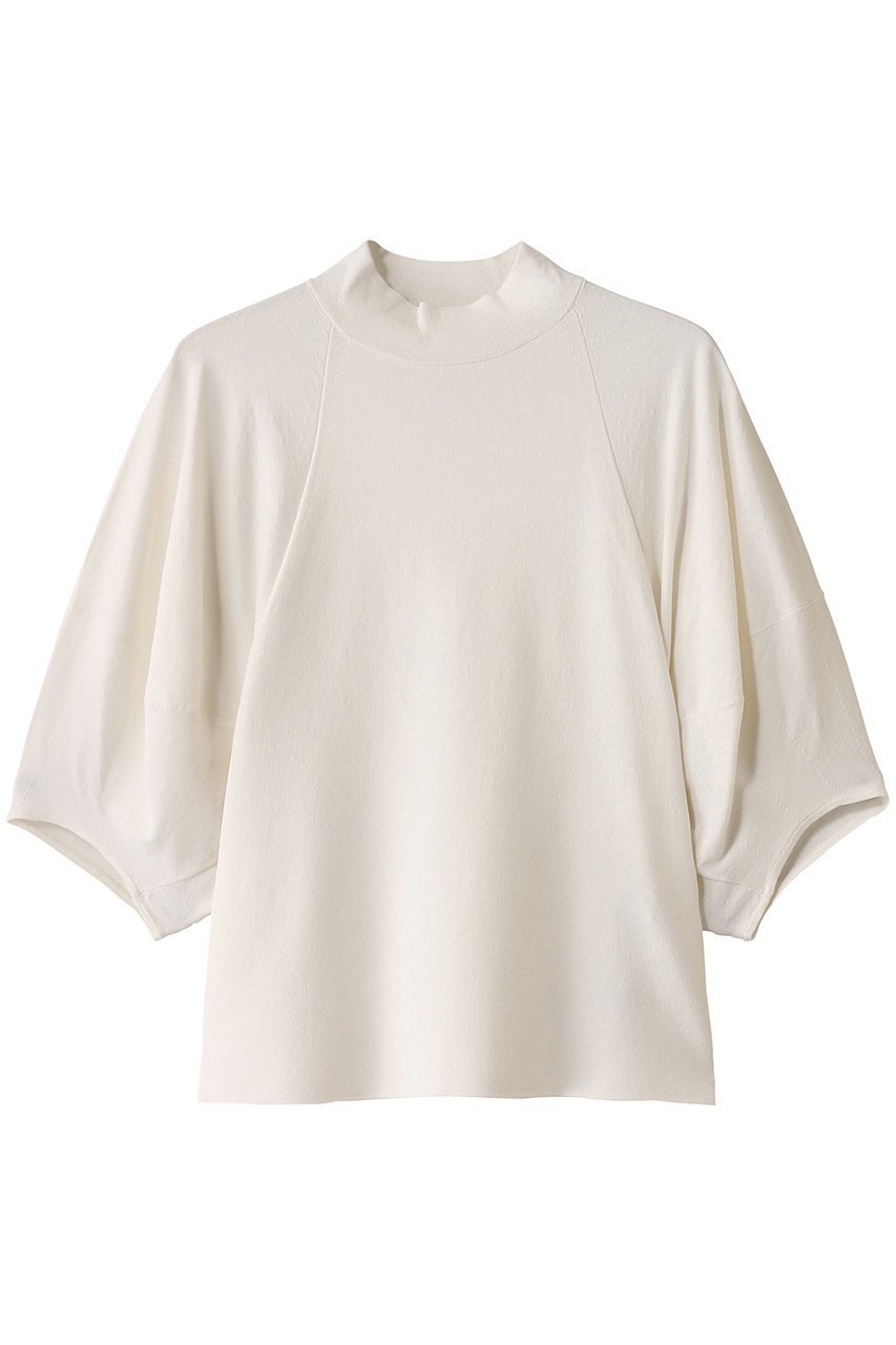 【ベイジ,/BEIGE,】のNADIA(ナディア)/ボリュームスリーブ半袖ボトルネックニット 人気、トレンドファッション・服の通販 founy(ファニー) 　ファッション　Fashion　レディースファッション　Fashion for Women　トップス・カットソー　Cut & Sew Tops　ニット　Knit Tops & Sweaters　カジュアルプルオーバー・ニットトップス　Pullovers & Knit Tops / Casual Pullovers　ボリューム袖・フリルスリーブブラウス　Voluminous & Ruffle Sleeves / Puffy Sleeve Tops　ストレッチ　Stretch, Stretchy Fabric　スリーブ　Sleeve, Long Sleeve / Short Sleeve　ボトルネック　Bottle Neck, Mock Neck　半袖　Short Sleeve, Half Sleeve　 other-1|ID: prp329100004903376 ipo3291000000036699489