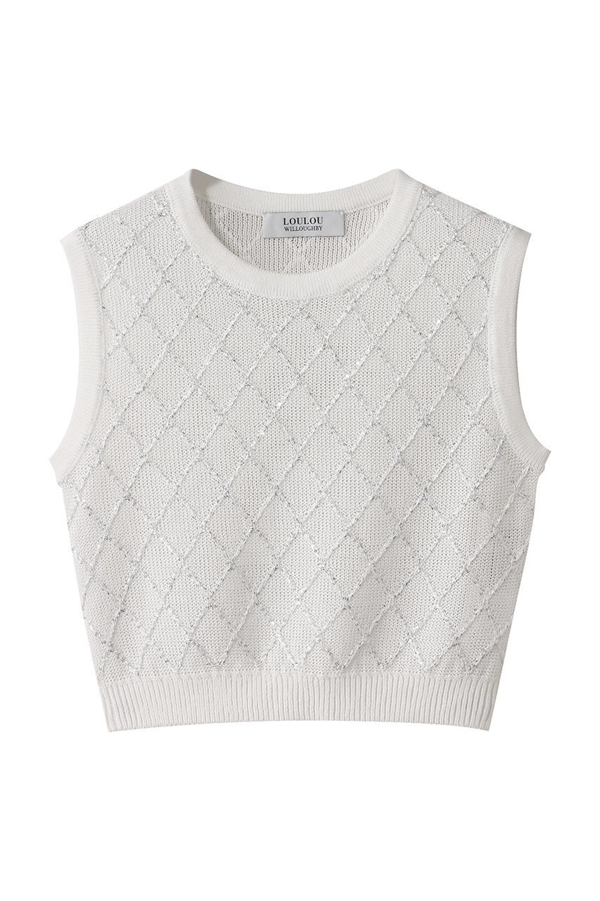 【アルアバイル/allureville】の【Loulou Willoughby】シークインエンブロイダリープルオーバー 人気、トレンドファッション・服の通販 founy(ファニー) ファッション Fashion レディースファッション Fashion for Women トップス・カットソー Cut & Sew Tops ニット Knit Tops & Sweaters カジュアルプルオーバー・ニットトップス Pullovers & Knit Tops / Casual Pullovers インナー Innerwear コンパクト Compact, Small Size ジャケット Jacket, Outerwear ノースリーブ Sleeveless, No-Sleeve パーティ Party, Party Style エレガント 上品 Elegant other-1|ID: prp329100004903386 ipo3291000000036699587