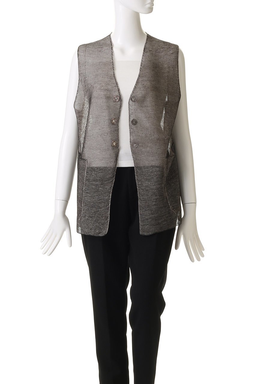 【エリオポール/heliopole】の【boussole】シアーニットベスト 人気、トレンドファッション・服の通販 founy(ファニー) 　ファッション　Fashion　レディースファッション　Fashion for Women　トップス・カットソー　Cut & Sew Tops　ニット　Knit Tops & Sweaters　ベスト&ジレ / 重ね着スタイル　Vests & Gilets　カジュアルプルオーバー・ニットトップス　Pullovers & Knit Tops / Casual Pullovers　シンプル　Simple, Minimal　トレンド　Trend, Trending Now　リネン　Linen, Linen Fabric　夏　Summer　春　Spring　S/S・春夏　SS, Spring/Summer, Warm Season　other-7|ID: prp329100004903390 ipo3291000000036732166