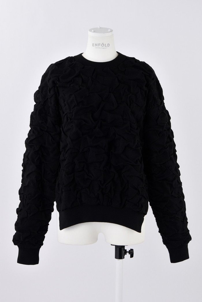 【エンフォルド/ENFOLD】のWrinkle P.O/プルオーバー インテリア・キッズ・メンズ・レディースファッション・服の通販 founy(ファウニー) https://founy.com/ ファッション Fashion レディースファッション Fashion for Women トップス・カットソー Cut & Sew Tops ニット Knit Tops & Sweaters カジュアルプルオーバー・ニットトップス Pullovers & Knit Tops / Casual Pullovers スリット Slit, Slit Detail ルーズ Loose, Oversized |ID: prp329100004903416 ipo3291000000036699906