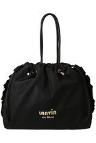 【ランバン オン ブルー/LANVIN en Bleu】のサイドフリルドロストトートバッグ(大) 人気、トレンドファッション・服の通販 founy(ファニー) ファッション Fashion レディースファッション Fashion for Women バッグ Bags タフタ Taffeta, Structured Fabric フェイクレザー Faux Leather, PU Leather フリル Frill, Ruffle プリント Print, Printed Pattern メタル Metal, Metal Parts 巾着 Drawstring Bag, Kinchaku thumbnail ブラック|ID: prp329100004903458 ipo3291000000036700397