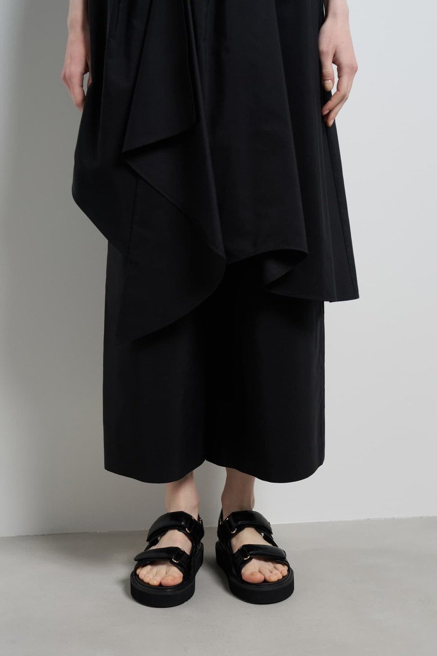 【ランバン オン ブルー/LANVIN en Bleu】のアシンメトリーレイヤードパンツ 人気、トレンドファッション・服の通販 founy(ファニー) 　ファッション　Fashion　レディースファッション　Fashion for Women　パンツ　Pants & Trousers　アシンメトリー　Asymmetrical Style　ファブリック　Fabric, Textile　ボトム　Bottoms, Lower Wear　リラックス　Relax, Relaxed Fit　other-5|ID: prp329100004903465 ipo3291000000036700493