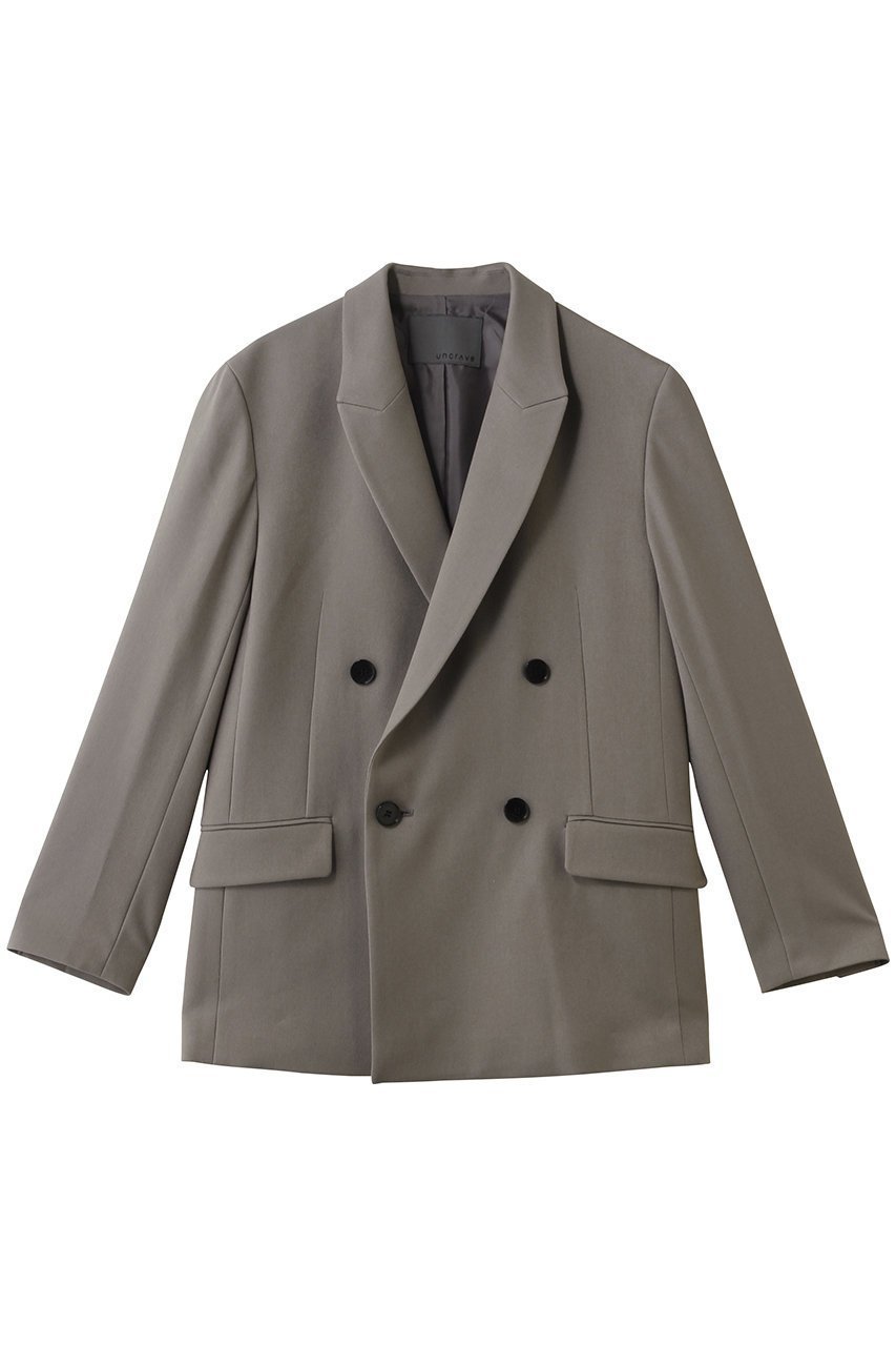 【アンクレイヴ/uncrave】のプルーフウールライクツイル ジャケット 人気、トレンドファッション・服の通販 founy(ファニー) 　ファッション　Fashion　レディースファッション　Fashion for Women　アウター　Coat / Outerwear Collection　レディースジャケット・軽アウター　Jackets　吸水　Absorbent, Quick-Dry　シャンブレー　Chambray, Denim-Like Fabric　ジャケット　Jacket, Outerwear　セットアップ　Set-Up, Coordinated Outfit　ダブル　Double, Double-Breasted　ツイル　Twist, Twisted Detail　バランス　Balance, Style Balance　ループ　Loop, Loop Knit　ワイド　Wide, Wide Fit　再入荷　Restock / Back in Stock　おすすめ　Recommended / Our Picks　 other-1|ID: prp329100004903475 ipo3291000000036700551