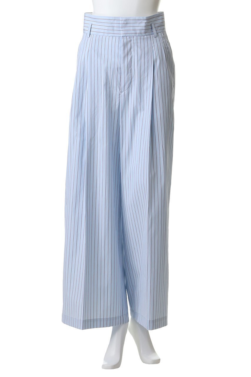 【アンクレイヴ/uncrave】のTHOMAS MASON ワイドトラウザー 人気、トレンドファッション・服の通販 founy(ファニー) 　ファッション　Fashion　レディースファッション　Fashion for Women　パンツ　Pants & Trousers　ストライプ　Stripe, Striped Pattern　ドレス　Dress, One-Piece　フロント　Front, Front Design　ベーシック　Basic, Essential　other-2|ID: prp329100004903477 ipo3291000000036700576