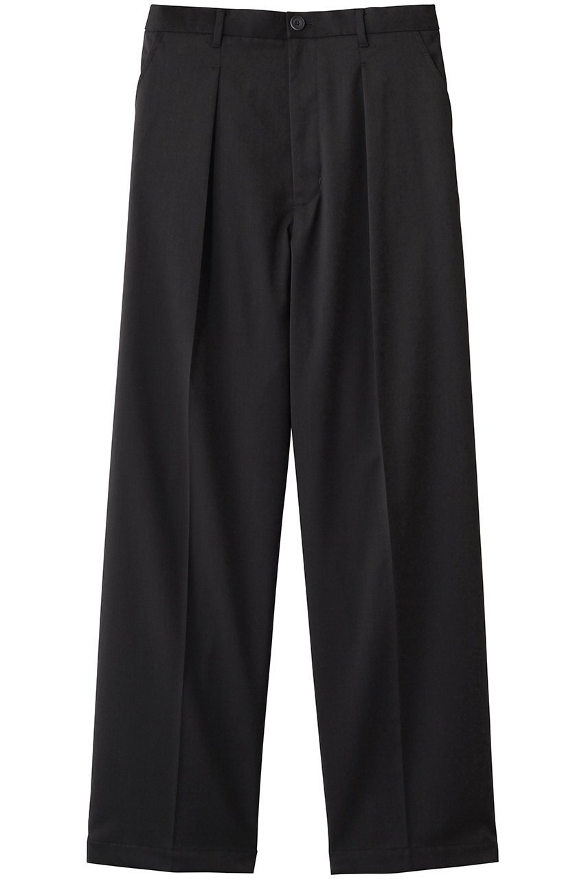 【メゾンスペシャル/MAISON SPECIAL】の【UNISEX】プライムワイドワンタックパンツ インテリア・キッズ・メンズ・レディースファッション・服の通販 founy(ファニー) 　ファッション　Fashion　レディースファッション　Fashion for Women　パンツ　Pants & Trousers　ユニセックス　Unisex, Genderless　なめらか　Smooth, Silky Texture　ツイル　Twist, Twisted Detail　エレガント 上品　Elegant　D.BLK(ブラック)|ID: prp329100004903482 ipo3291000000036700645