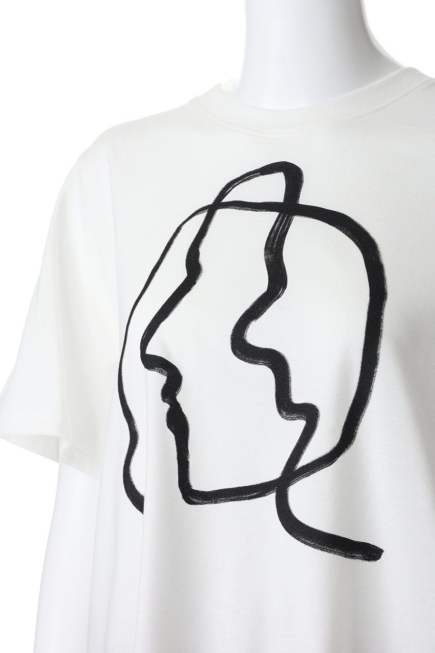 【アキラナカ/AKIRANAKA】のLine ポートレイト Tシャツ 人気、トレンドファッション・服の通販 founy(ファニー) 　ファッション　Fashion　レディースファッション　Fashion for Women　トップス・カットソー　Cut & Sew Tops　シャツ・ブラウス・オフィスカジュアル　Elegant Blouses & Button-Ups　ロングTシャツ・Tシャツ　Longline T-Shirts & Tees　カットソー・ベーシックTシャツ　Cut-and-Sewn Tops / Stretch Tees & Basics　グラフィック　Graphic, Graphic Design　ショート　Short, Short Length　スリーブ　Sleeve, Long Sleeve / Short Sleeve　モダン　Modern, Contemporary　other-5|ID: prp329100004903489 ipo3291000000036700767