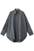 【ウーア/Uhr】の2way ビッグシャツ ブラック|ID: prp329100004903495 ipo3291000000036700809