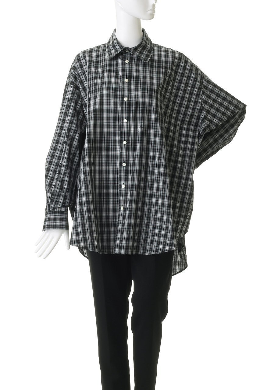 【ウーア/Uhr】の2way ビッグシャツ 人気、トレンドファッション・服の通販 founy(ファニー) 　ファッション　Fashion　レディースファッション　Fashion for Women　トップス・カットソー　Cut & Sew Tops　シャツ・ブラウス・オフィスカジュアル　Elegant Blouses & Button-Ups　スリーブ　Sleeve, Long Sleeve / Short Sleeve　チェック　Check, Plaid, Tartan　ビッグ　Big, Oversized　ロング　Long, Long-Length　other-2|ID: prp329100004903495 ipo3291000000036700811