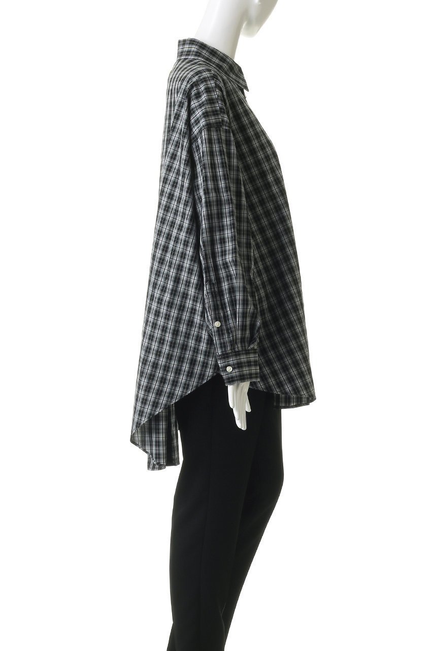 【ウーア/Uhr】の2way ビッグシャツ 人気、トレンドファッション・服の通販 founy(ファニー) 　ファッション　Fashion　レディースファッション　Fashion for Women　トップス・カットソー　Cut & Sew Tops　シャツ・ブラウス・オフィスカジュアル　Elegant Blouses & Button-Ups　スリーブ　Sleeve, Long Sleeve / Short Sleeve　チェック　Check, Plaid, Tartan　ビッグ　Big, Oversized　ロング　Long, Long-Length　other-3|ID: prp329100004903495 ipo3291000000036700813